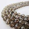 JM Design Natural Smoky Quartz Faceted Round Shape Loose Gemstone Beads Size 4mm 15.5" Strand for Jewelry Making, Arts and Craft view 3