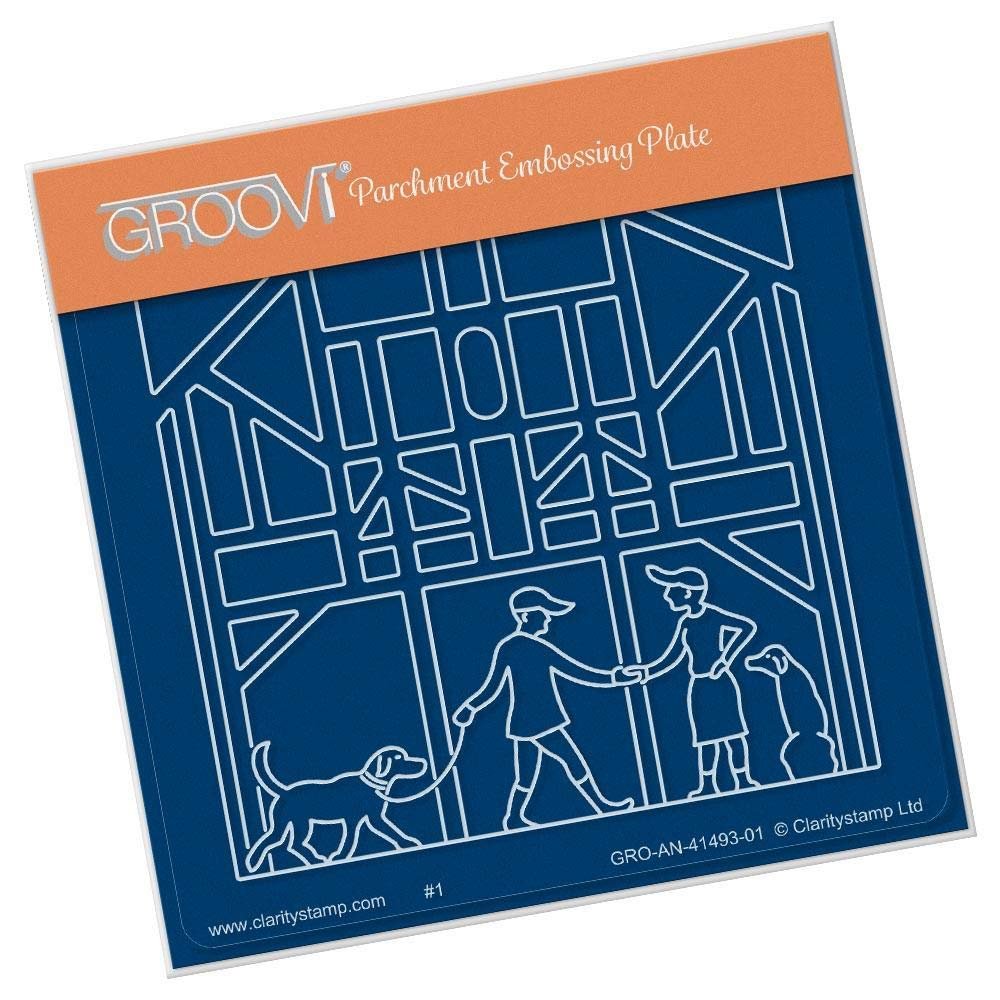 Clarity Stamps - Best Friends A6 Square Groovi Plate
