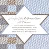 Designer Greetings Die Cut Star of David and Houndstooth Patterns : Grandson Passover Card view 1