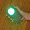 Kikkerland Huckleberry Retro Style Metal Morse Code LED Flash Light Signal Lamp Signaling Device Green Red view 3