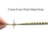HAHIYO Mini Pochette Purse Chain Strap Slim Wide 7mm for LV Length 55.1 inches Extra Thick 2.6mm Bronze for Shoulder Cross Body Sling Handbag Wallet Clutch Comfortable Flat Metal Strap 1 Pack view 3