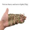 HAHIYO Mini Pochette Purse Chain Strap Slim Wide 7mm for LV Length 55.1 inches Extra Thick 2.6mm Bronze for Shoulder Cross Body Sling Handbag Wallet Clutch Comfortable Flat Metal Strap 1 Pack view 4