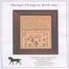 Hannah Thompson Work 1847 Reproduction Sampler Chart by Merry Wind Farm view 2