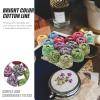 Exceart 16 Roll Embroidery Floss Friendship Bracelet String Mixed Color Cross Stitch Embroidery Wool Cotton Thread for Machine and Hand view 3