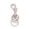 Pandahall 20pcs Swivel Clasps Lanyard Snap Hook 74.5x28.5x7.5mm with Split Key Ring for Keychain Jewelry Making view 2