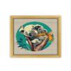 Koala K041 Counted Cross Stitch KIT#3. Threads, Needles, Fabric, Embroidery Hoop and Printed Color Pattern Inside. Embroidery Pattern view 2
