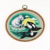 Bear and Grampus K004 Counted Cross Stitch Pattern. Printed Pattern Inside. No Fabric, Threads, Needles, Hoops. Embroidery Pattern view 1