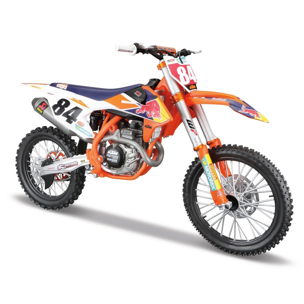 Burago Maisto Moto Red Bull KTM Supercross SX450, Multicolor, 39.4 x 16 x 24.8 cm