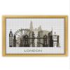 A3 London Dark K348 Counted Cross Stitch Pattern. Printed Pattern Inside. No Fabric, Threads, Needles, Hoops. Embroidery Pattern view 1