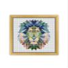 A4 Polygonal Lion K247 Counted Cross Stitch Pattern. Printed Pattern Inside. No Fabric, Threads, Needles, Hoops. Embroidery Pattern view 2