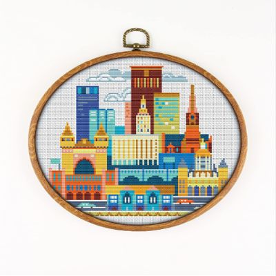 Hartford K596 Counted Cross Stitch Pattern. Printed Pattern Inside. No Fabric, Threads, Needles, Hoops. Embroidery Pattern