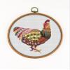 Mandala Hen K300 Counted Cross Stitch KIT#2. Threads, Needles, Fabric, Clippers, Needle Threader and Printed Pattern Inside. Embroidery Pattern Kit view 1