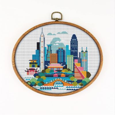 Shenzhen K633 Counted Cross Stitch Pattern. Printed Pattern Inside. No Fabric, Threads, Needles, Hoops. Embroidery Pattern