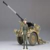 FineMolds 1/35 Historic Costume Girl 3.7cm Flak 37 AA Gun with Figure Hannah - Plastic Model Building Kit # HC6 view 2