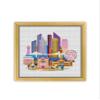 Brisbane K836 Counted Cross Stitch KIT#3. Threads, Needles, Fabric, Embroidery Hoop and Printed Color Pattern Inside. Embroidery Pattern view 2