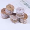 EXCEART 5pcs Burlap Lace Craft Ribbon Roll Natural Linen for Wedding Decorations Handmade Crafts Party Favors Mixed Styles view 4