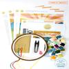 Golden Retriever Dog Abstract Animal K910 Counted Cross Stitch KIT#3. Threads, Needles, Fabric, Embroidery Hoop and Printed Color Pattern Inside. Embroidery Pattern view 3