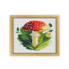 Fly Agaric Mushroom K1000 Counted Cross Stitch KIT#3. Threads, Needles, Fabric, Embroidery Hoop and Printed Color Pattern Inside. Embroidery Pattern view 2