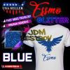 ESSMO Royal Blue Glitter Heat Transfer Vinyl HTV Sheet T-Shirt 20" Wide Iron On Heat Press 20"x72" view 2