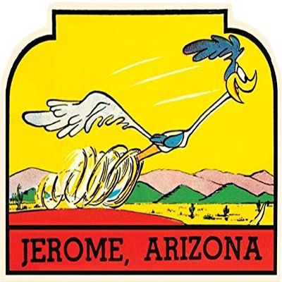 Jerome Arizona Vintage Decal Sticker Souvenir Skateboard Laptop