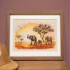 Vervaco Counted Cross Stitch Kit 16.8"X8"-Elephants on Aida (14 Count) -V0002317 view 2