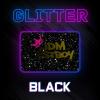 ESSMO Black Glitter Heat Transfer Vinyl HTV Sheet T-Shirt 20" Wide Iron On Heat Press 20"x60" view 2