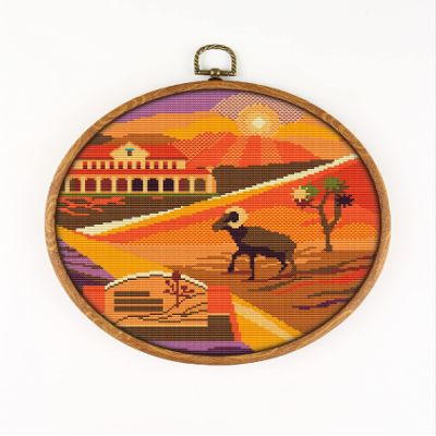 Mojave National Preserve K1218 Counted Cross Stitch Pattern. Printed Pattern Inside. No Fabric, Threads, Needles, Hoops. Embroidery Pattern