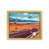 Death Valley National Park K1108 Counted Cross Stitch KIT#3. Threads, Needles, Fabric, Embroidery Hoop and Printed Color Pattern Inside. Embroidery Pattern view 2