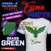 ESSMO Grass Green Blue Matte Solid Heat Transfer Vinyl HTV Sheet T-Shirt 20" Wide Iron On Heat Press 20"x36" view 1