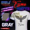 ESSMO Gray Matte Solid Heat Transfer Vinyl HTV Sheet T-Shirt 20" Wide Iron On Heat Press 20"x480" view 1
