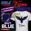 ESSMO Navy Blue Matte Solid Heat Transfer Vinyl HTV Sheet T-Shirt 20" Wide Iron On Heat Press 20"x480" view 1