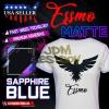 ESSMO Sapphire Blue Matte Solid Heat Transfer Vinyl HTV Sheet T-Shirt 20" Wide Iron On Heat Press 20"x24" view 1