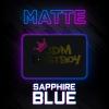ESSMO Sapphire Blue Matte Solid Heat Transfer Vinyl HTV Sheet T-Shirt 20" Wide Iron On Heat Press 20"x24" view 2