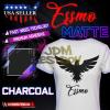 ESSMO Charcoal Matte Solid Heat Transfer Vinyl HTV Sheet T-Shirt 20" Wide Iron On Heat Press 20"x48" view 1