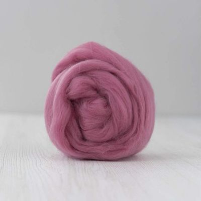 Wool Roving - Extra Fine Merino - Wet Nuno Needle Felting - Spinning - Knitting - Weaving - Carding - Berry Purple Pink Palette - 100g/3.5oz - Classic Collection DHG (Orchid)