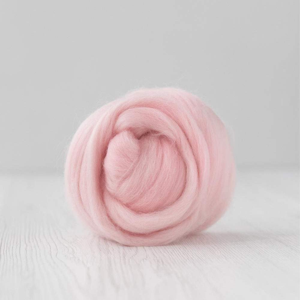 Wool Roving - Extra Fine Merino - Wet Nuno Needle Felting - Spinning - Knitting - Weaving - Carding - Pink Purple Palette - 100g/3.5oz - Classic Collection DHG (Powder)