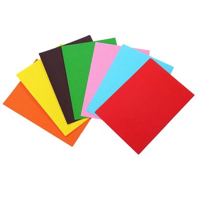 20 Pcs A4 Corrugated Paper Sheets Construction Paper Craft Corrugated Cardboard Hand Craft Material for DIY Kindergarten Workshop (Colorful)