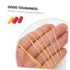 EXCEART 3pcs Flat Waxed Thread for Leather Sewing Bright Red Yellow Stitching Cord for Leather Craft Bookbinding Repair Projects view 2