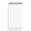 Personalized Notepads for Men, Dusty Blue Modern Letter Writing Paper, Lined or Unlined, Available in 3 Sizes (Small, Medium or Large) view 1