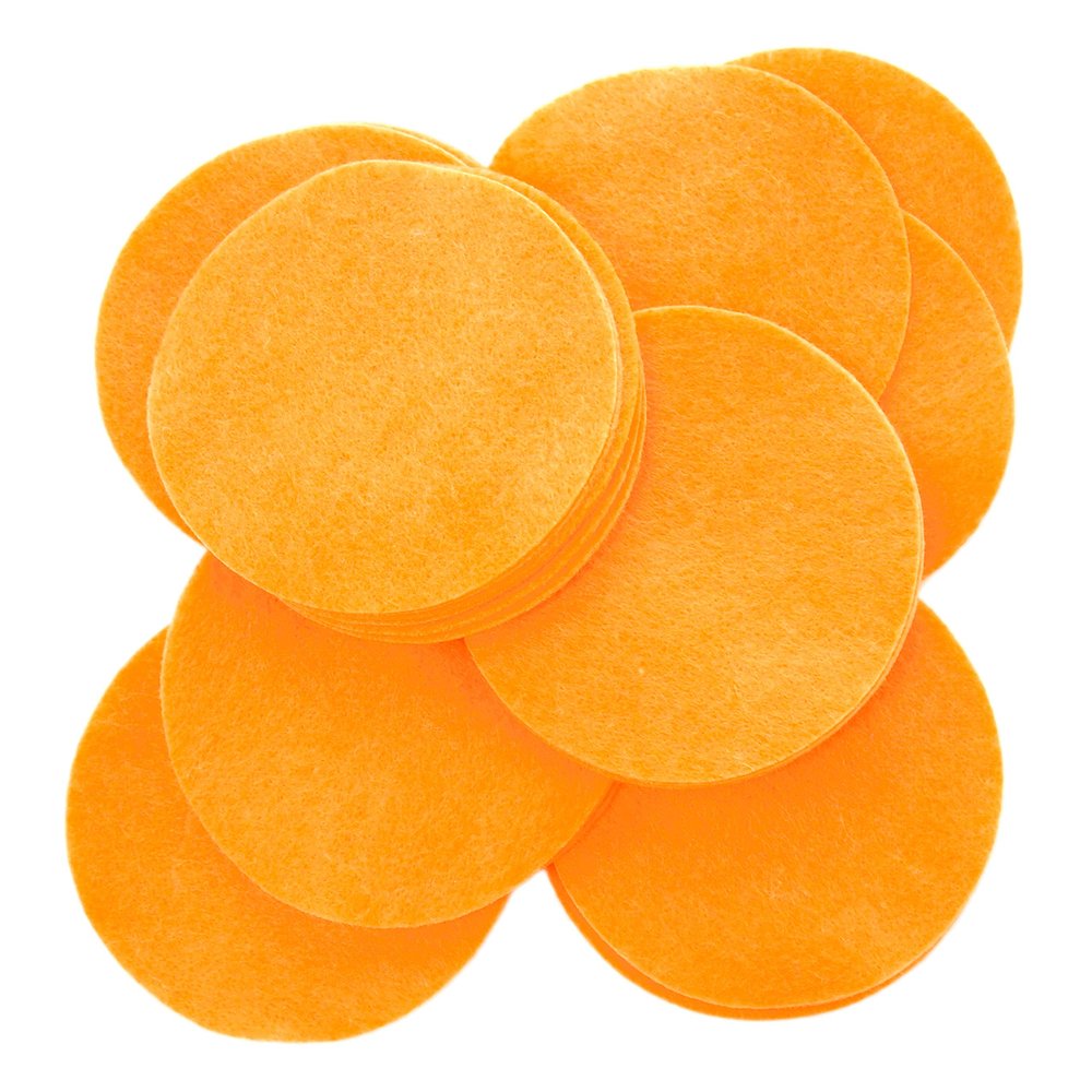 Playfully Ever After Light Orange Craft Felt Circles (5 Inch - 18pc)