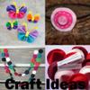 Playfully Ever After Light Orange Craft Felt Circles (5 Inch - 18pc) view 3