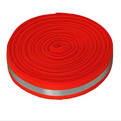 100 Yards - 5/8" Orange Stripe Reflective Ribbon