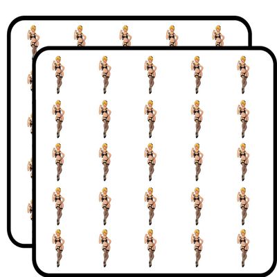 50 PCs Sexy Curvy Woman in Black Elegant Lingerie 1" Stickers Decals Laptop Notebook Phone Waterproof Vinyl Trendy