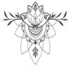 50 PCs Delicate Black and White Mandala Lotus 1" Stickers Decals Laptop Notebook Phone Waterproof Vinyl Trendy view 2