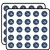 50 PCs Cool Simple Alien Spaceship Outerspace Icon 1" Stickers Decals Laptop Notebook Phone Waterproof Vinyl Trendy view 1