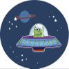 50 PCs Cool Simple Alien Spaceship Outerspace Icon 1" Stickers Decals Laptop Notebook Phone Waterproof Vinyl Trendy view 2