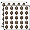 50 PCs Simple Angry Yeti Abominable Snowman Head - Brown 1" Stickers Decals Laptop Notebook Phone Waterproof Vinyl Trendy view 1