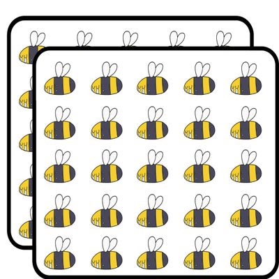 50 PCs Cute Sad Crying Bumble Bee 1" Stickers Decals Laptop Notebook Phone Waterproof Vinyl Trendy