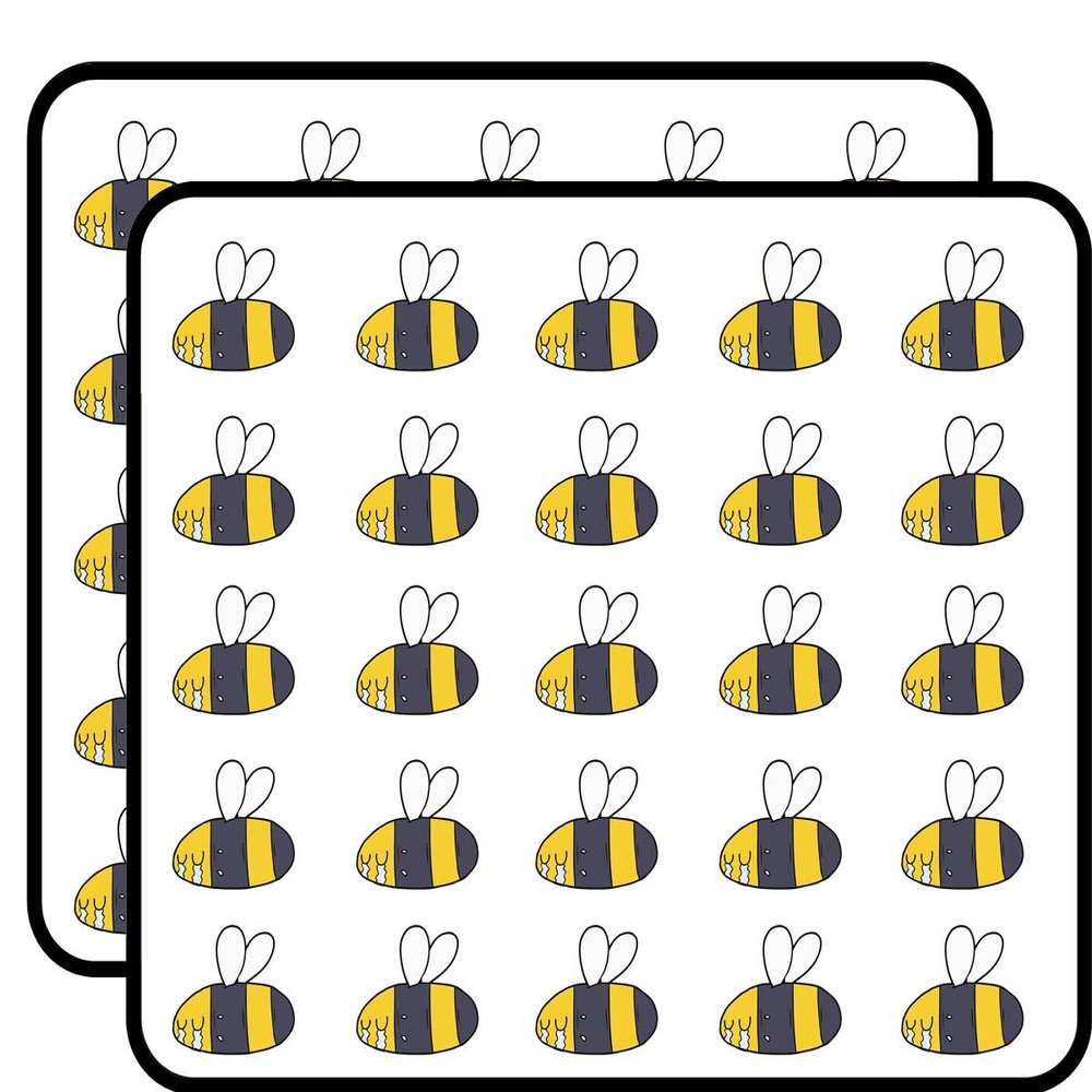 50 PCs Cute Sad Crying Bumble Bee 1" Stickers Decals Laptop Notebook Phone Waterproof Vinyl Trendy