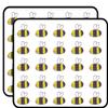 50 PCs Cute Sad Crying Bumble Bee 1" Stickers Decals Laptop Notebook Phone Waterproof Vinyl Trendy view 1